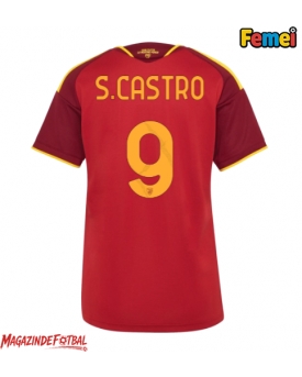 AS Roma Santiago Castro #9 Tricou Fotbal Replică 2026-27 Femei Acasa AS Roma Santiago Castro #9 Tricou Fotbal Replică 2026-27 Femei Acasa